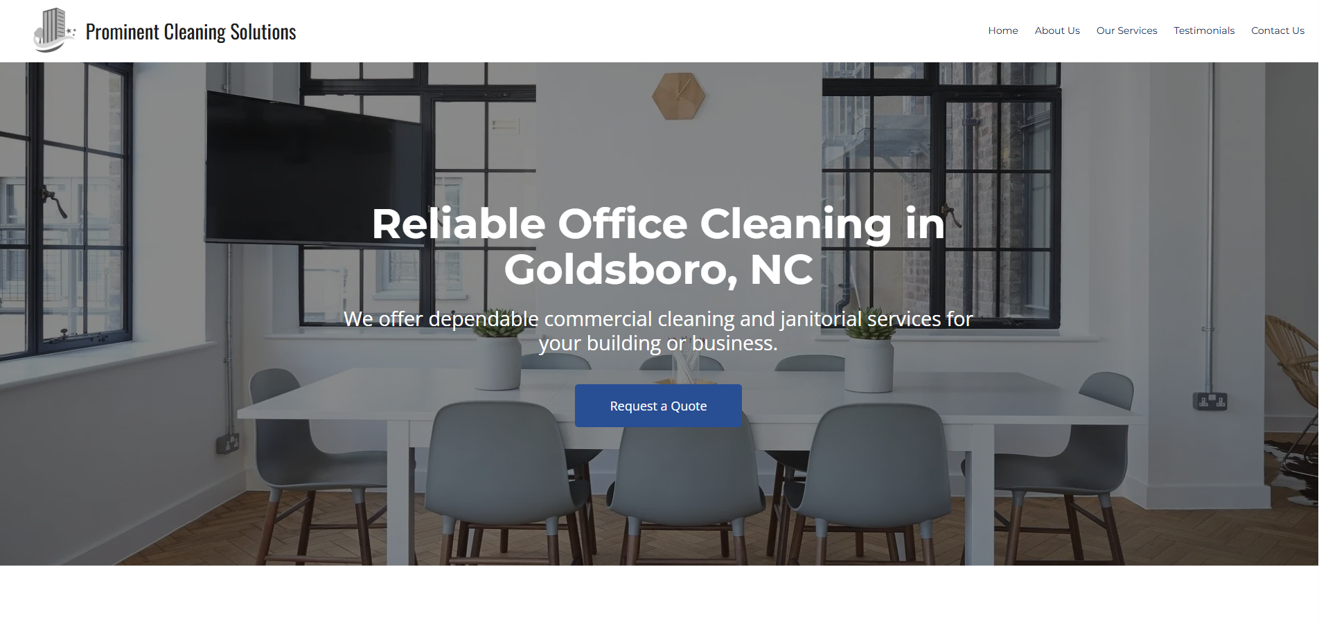 Prominent Cleaning Solutions - Commercial Services project screenshot